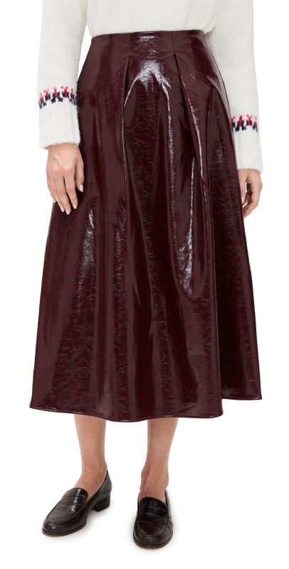 Hunter Bell Atlyn Skirt Oxblood