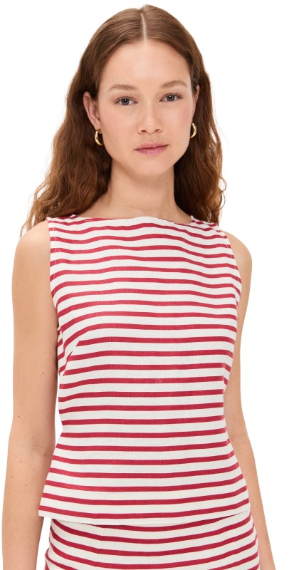FAITHFULL Kelly Top Breton Stripe Red