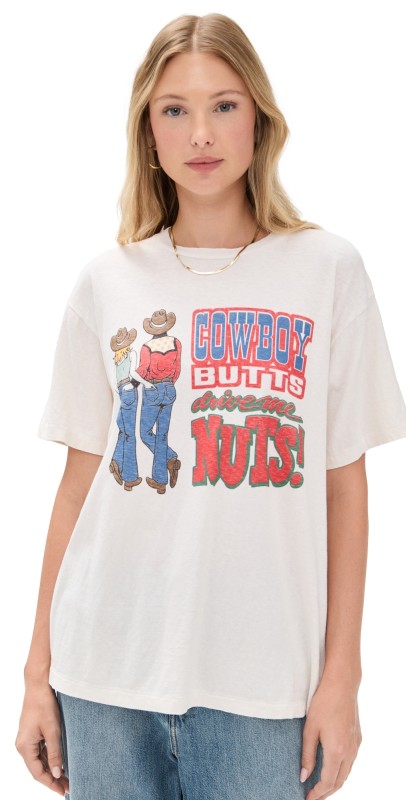 RE/DONE Cowboy Boyfriend Tee Vintage White