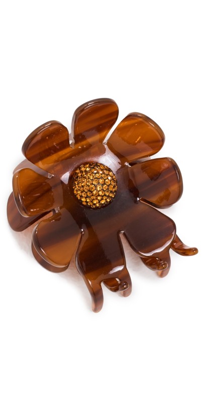 Lele Sadoughi Sunflower Claw Clip Rust