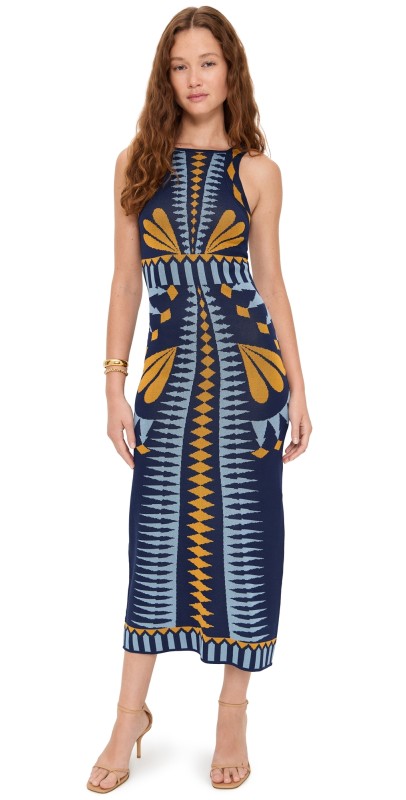 MISA Emery Dress Butterfly Jacq Knit