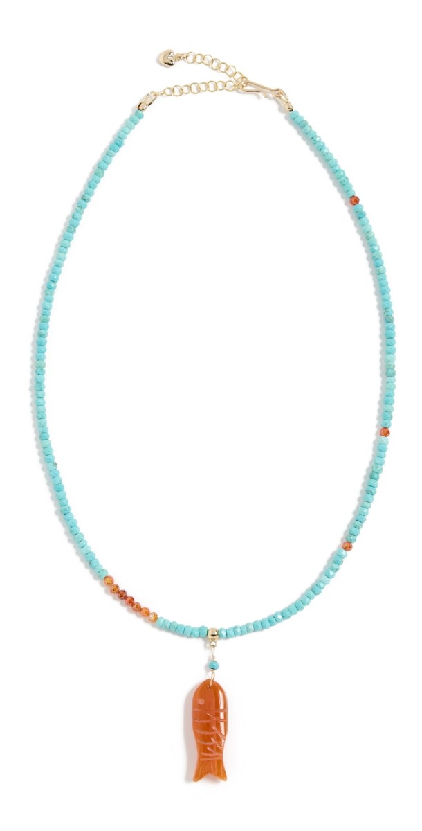 Brinker + Eliza Ischia Necklace Turquoise/Cornelia