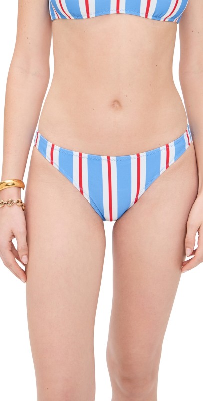Solid & Striped The Rachel Bikini Bottoms Americana Stripe