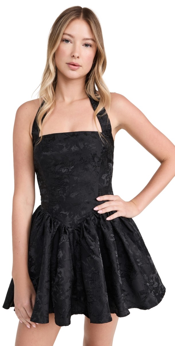 Runaway the Label Sabine Mini Dress Black