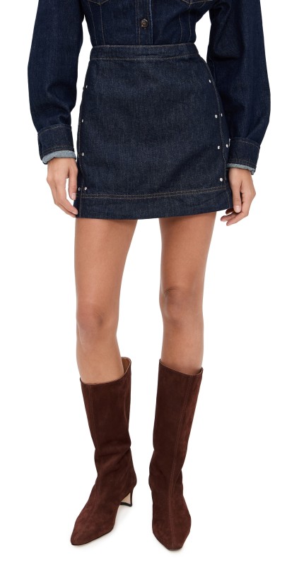 ALIGNE Hadley Denim Skirt Indigo