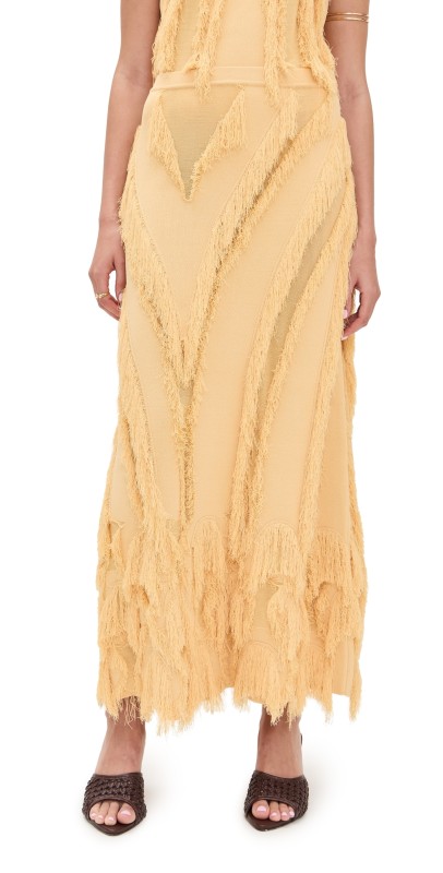 Ulla Johnson Astrid Knit Maxi Skirt Goldfinch