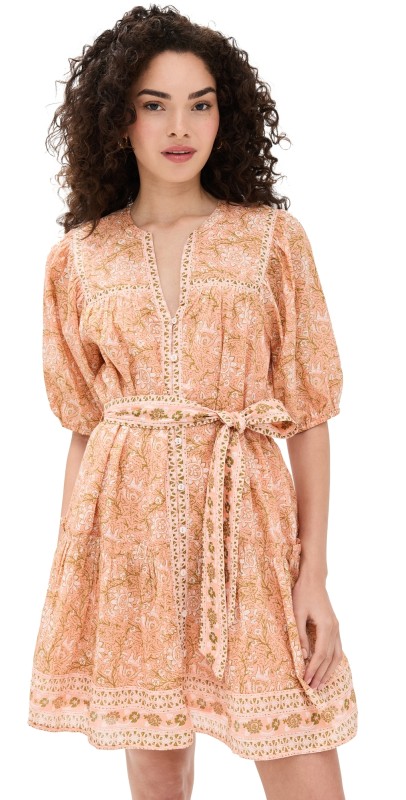 Cleobella Calista Mini Dress Cecil Blush Print