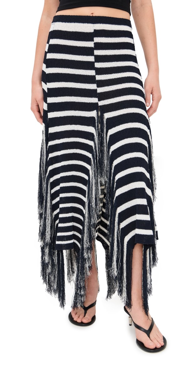 Proenza Schouler Yves Skirt Navy Multi