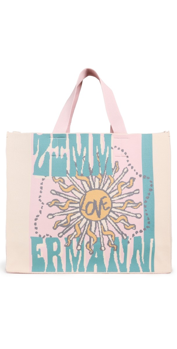 Zimmermann Large Jacquard Tote Love Artwork