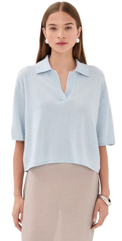 LISA YANG Neela Cashmere Sweater Horizon Blue