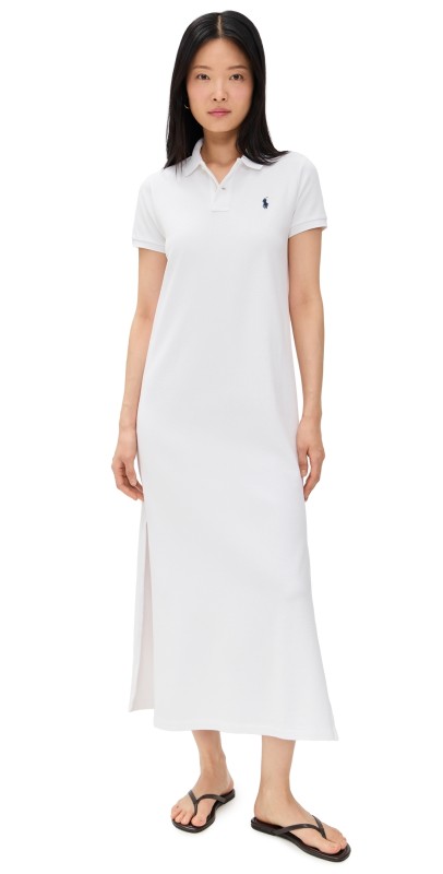 Polo Ralph Lauren Heavyweight Short Sleeve Dress Classics White