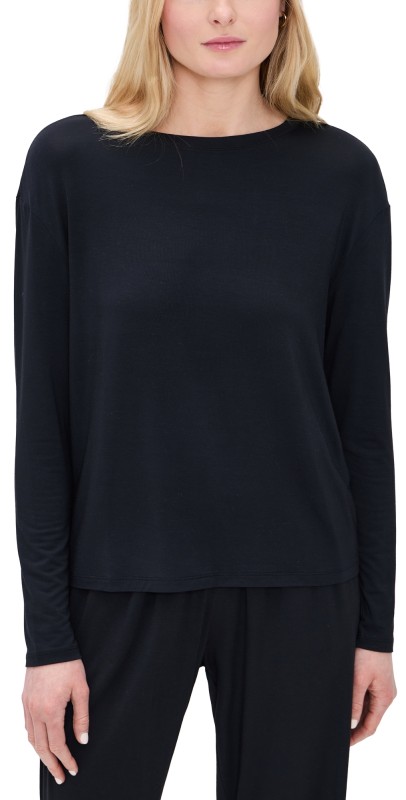 Eberjey Gisele Separates Long Sleeve Top Black