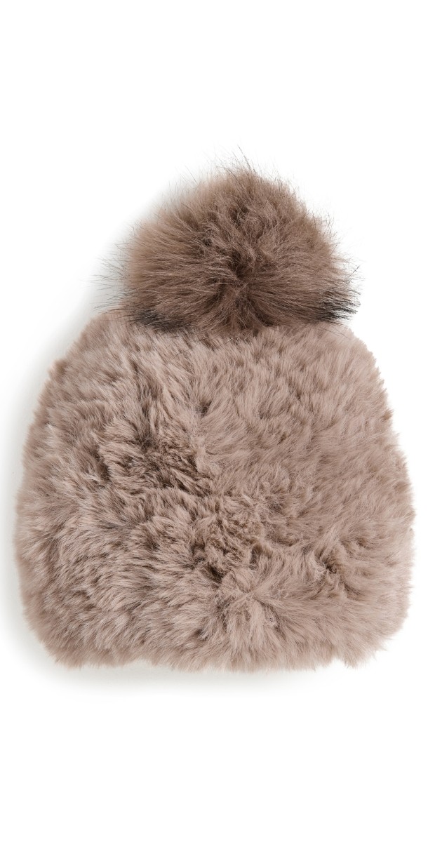Jocelyn Faux Hat with Faux Pom Ivory