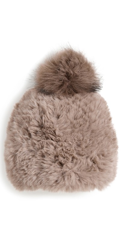 Jocelyn Faux Hat with Faux Pom Ivory