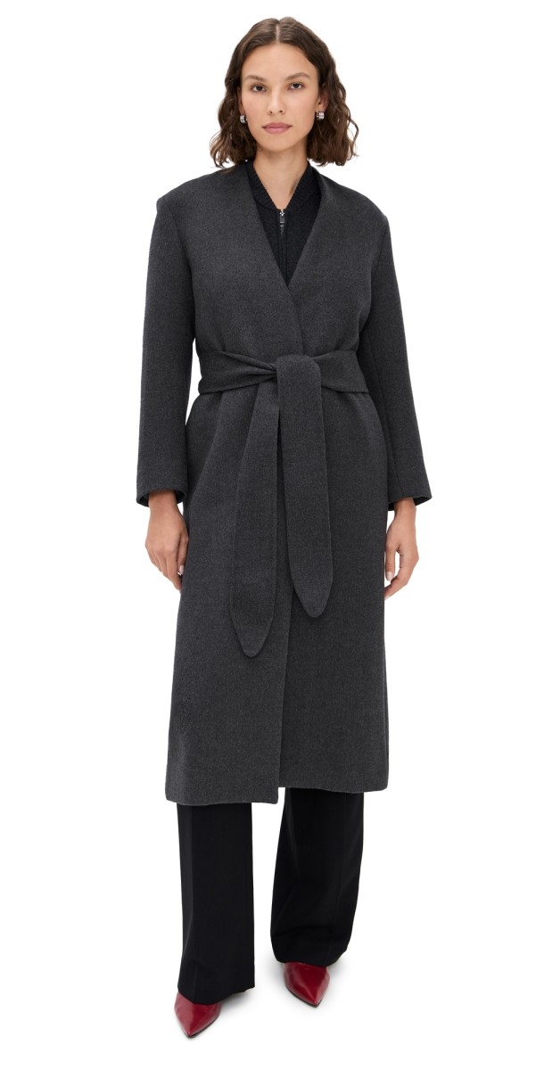A. EMERY Veronique Coat Charcoal Melange
