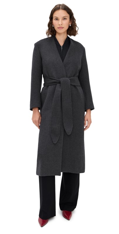 A. EMERY Veronique Coat Charcoal Melange