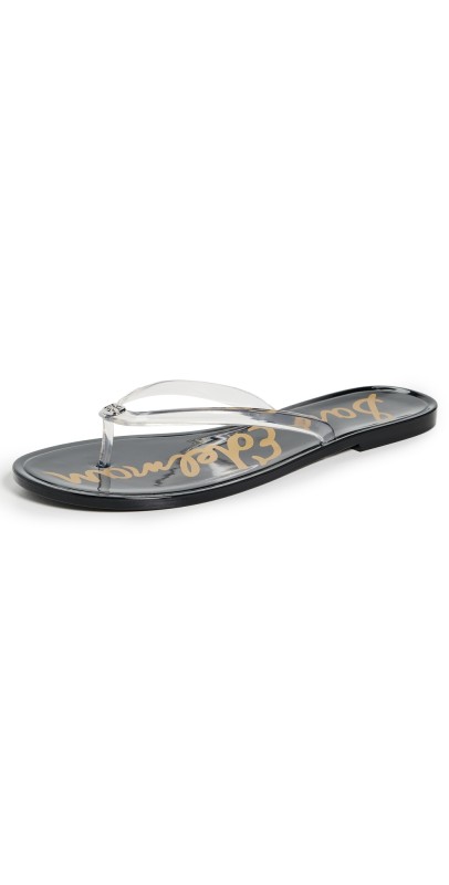 Sam Edelman Dean Jelly Flip Flops Clear