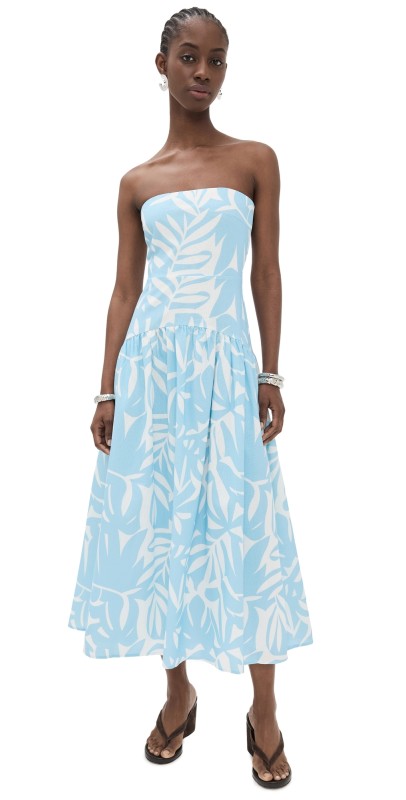 Seven Wonders Addie Midi Dress Matelo Sky