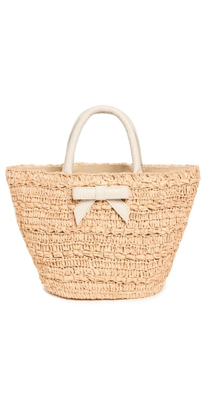 PAMELA MUNSON The Petite Bow Tote Whit