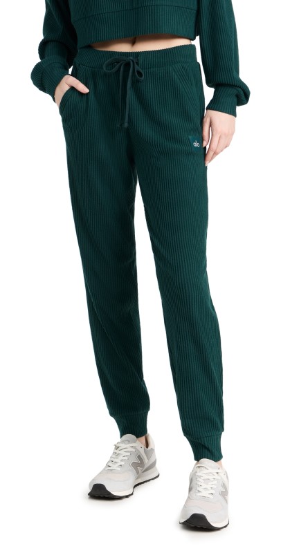 Alo Yoga Muse Sweatpants Midnight Green