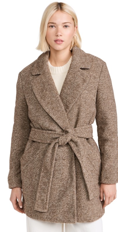 Z Supply Hawthorne Coat Dark Chocolate