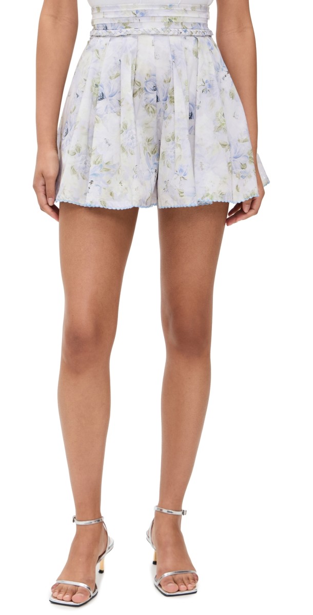 En Saison Scarlet Shorts Blue Sage Floral