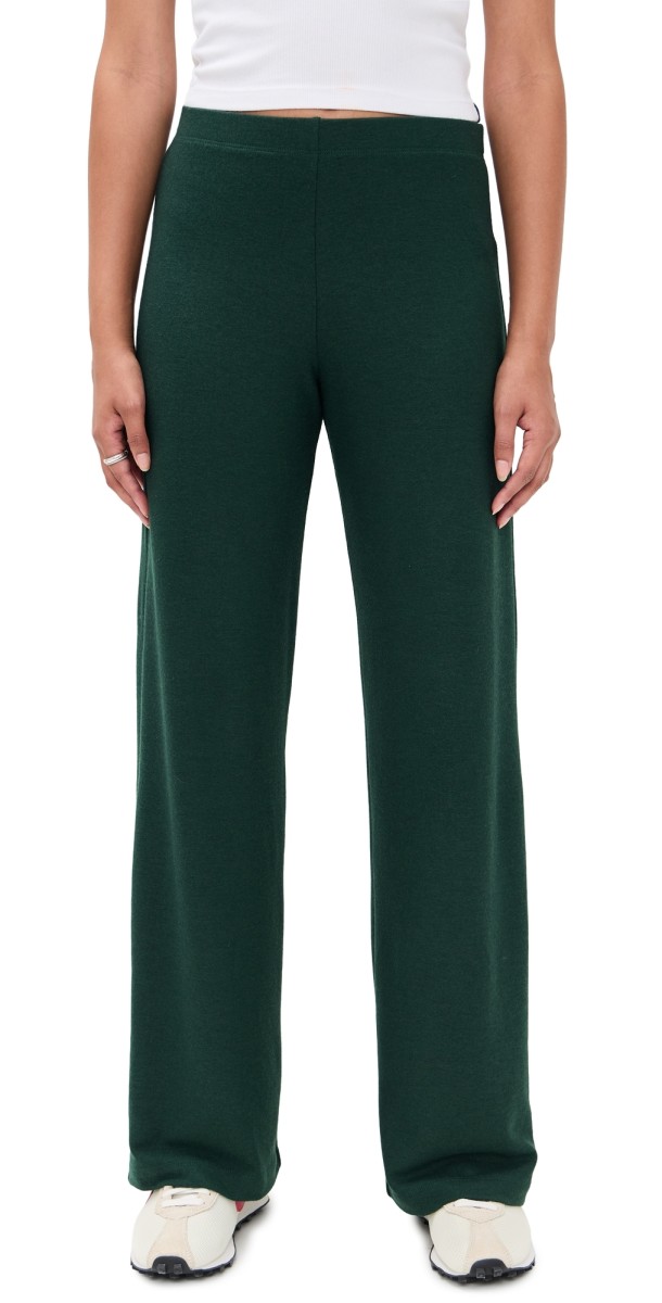 Leset Lauren Wide Leg Pants Emerald