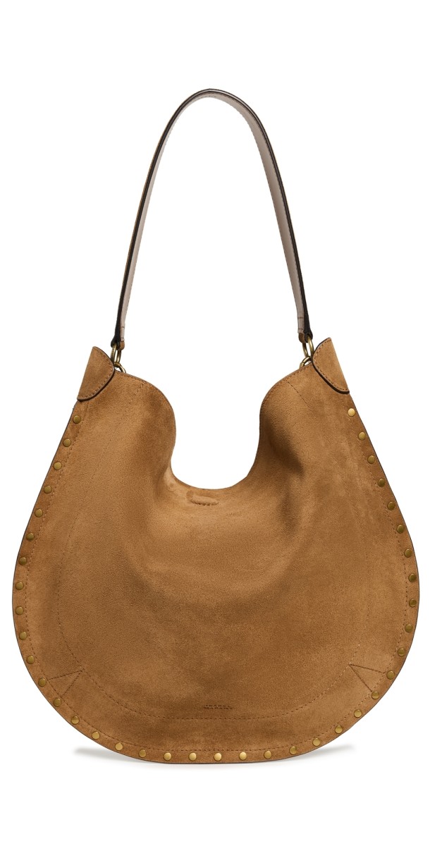 Isabel Marant Oskan Hobo Soft Shoulder Bag Cognac