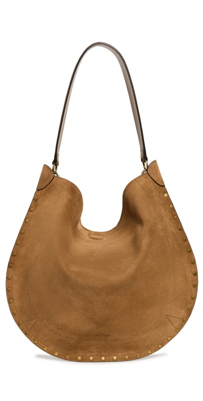 Isabel Marant Oskan Hobo Soft Shoulder Bag Cognac
