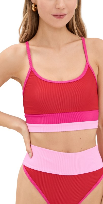 Beach Riot Eva Top Gumdrop Colorblock