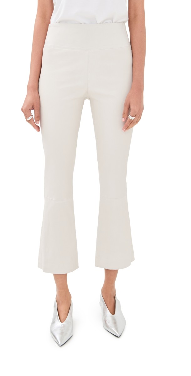 SPRWMN Leather Crop Flare Pants Shell