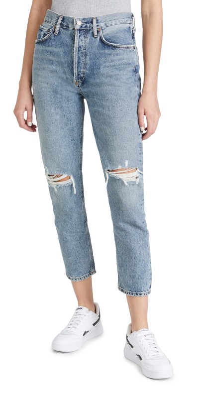 AGOLDE Riley High Rise Straight Crop Jeans Escalate