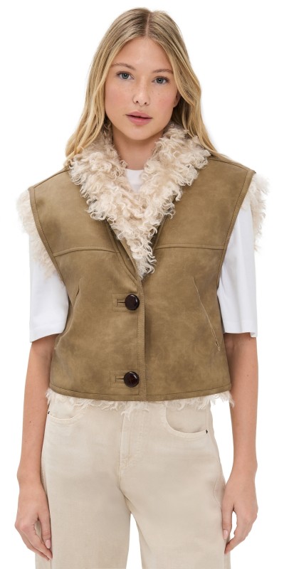 Isabel Marant Étoile Clara Vest Taupe