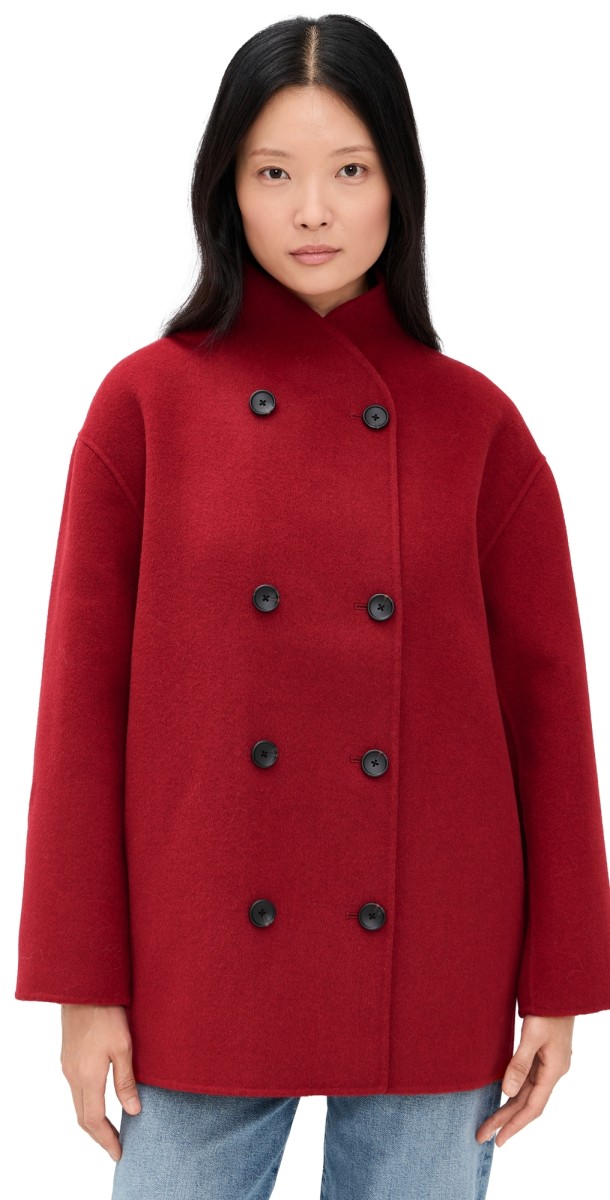 Alex Mill Sophia Coat In Wool Red