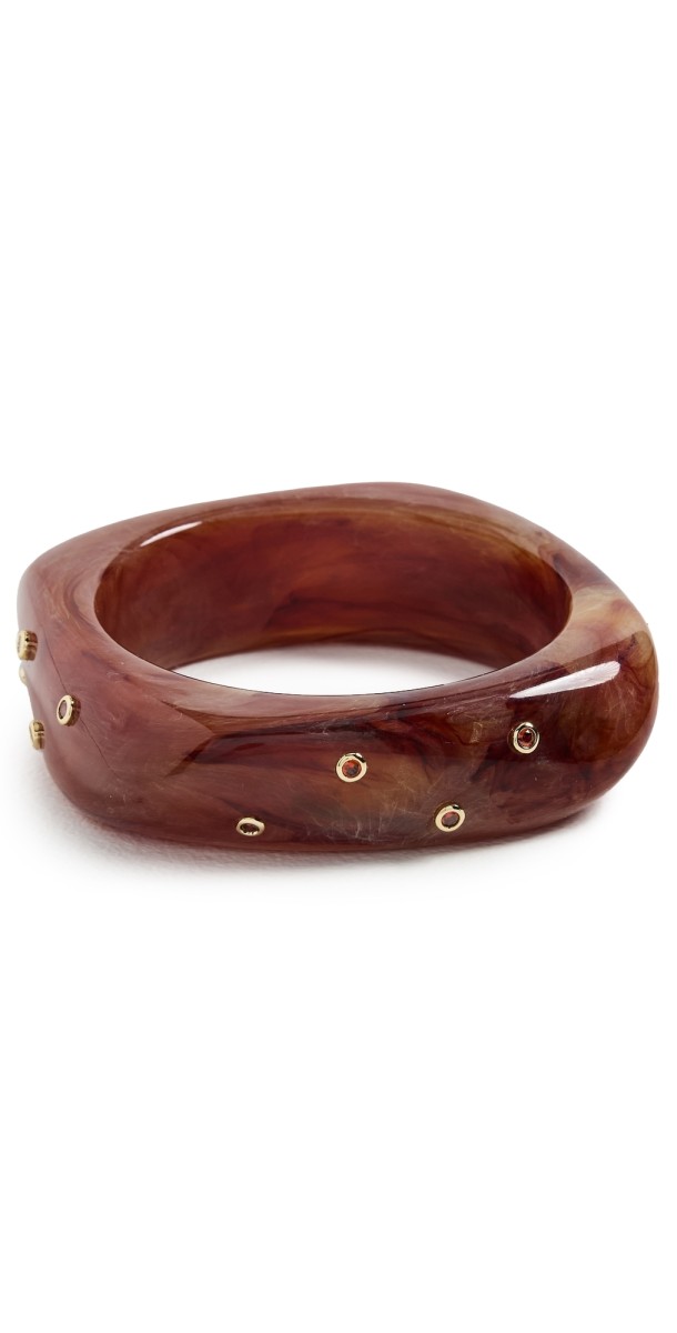 Luv Aj The Ibiza Lucite Cuff Gold