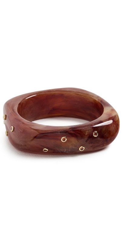 Luv Aj The Ibiza Lucite Cuff Gold