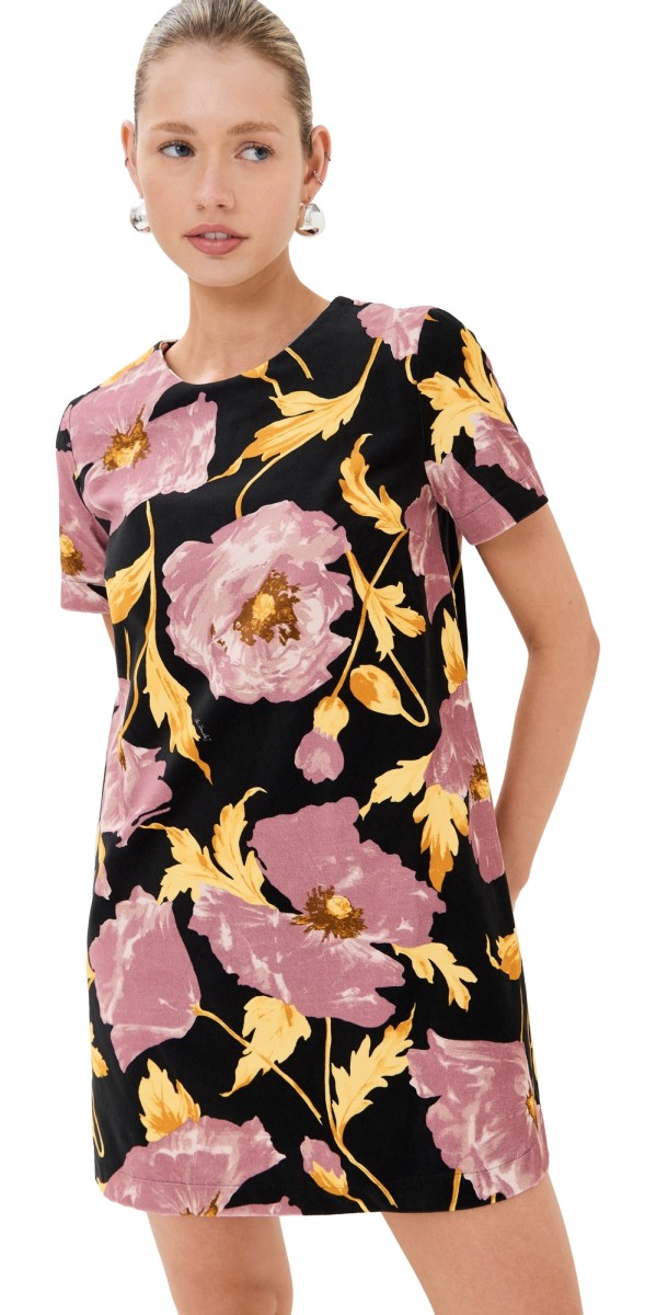 La DoubleJ Velvet Mini Swing Dress Sylph