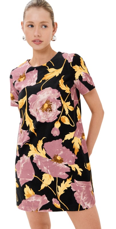 La DoubleJ Velvet Mini Swing Dress Sylph