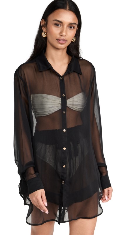 Shani Shemer Jonas Buttoned Shirt Black