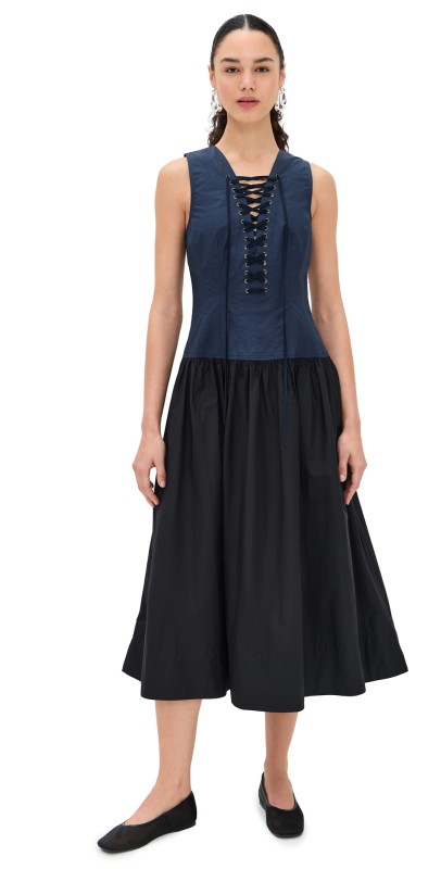 Ulla Johnson Denia Dress Twilight Colorblock