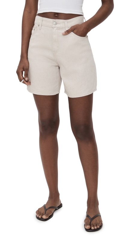 Levi's High Baggy Shorts Crystal Gray