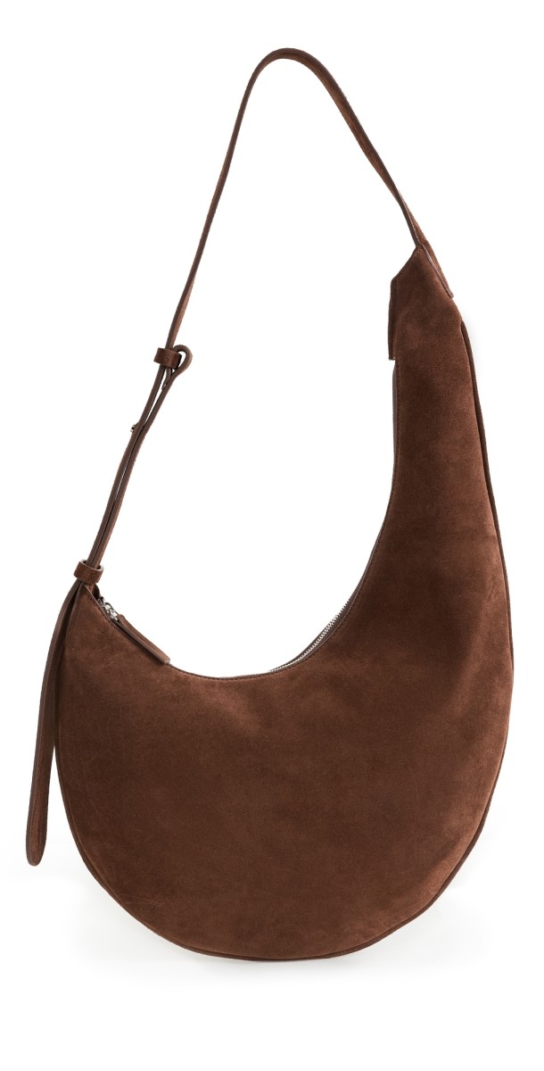 AESTHER EKME Lune Hobo Bag 238 Suede Cocoa