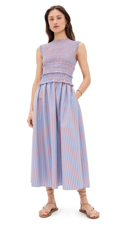 Hunter Bell Louise Dress Beach Stripe