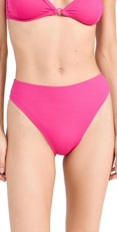 Good American Good Waist Cheeky Bikini Bottoms Ballerina Pink