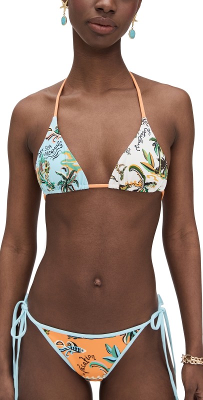 ALÉMAIS Day Dream Triangle Bikini Top Multi