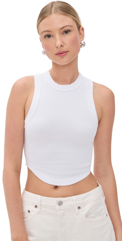 Vitamin A Daybreak Essential Crop Tank White