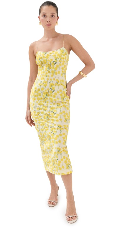 Bernadette Ripley Slip Dress Buttercups/Soft Yellow