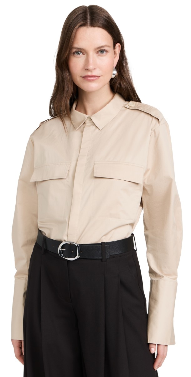 St. Agni Classic Utility Shirt Champagne