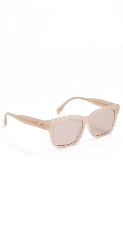 Tory Burch Square Sunglasses Milky Nud