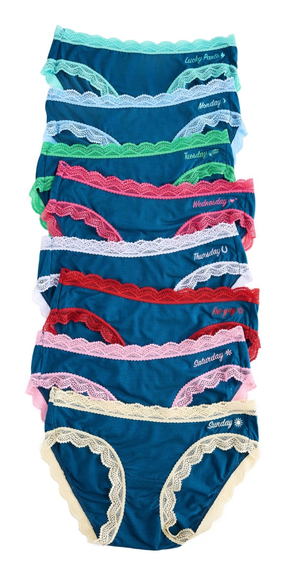 Stripe & Stare Original Knicker Eight Pack - Days Midnight